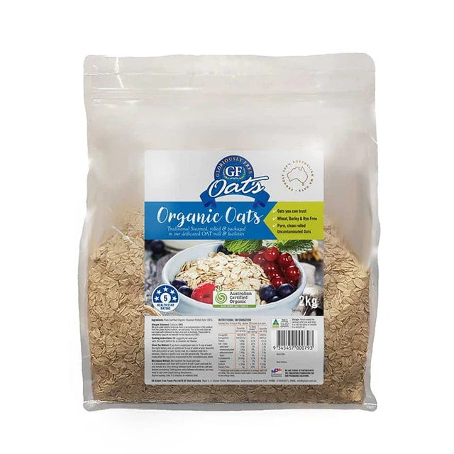 GF Oats Organic Oats *tested nil to gluten contamination* -2Kg