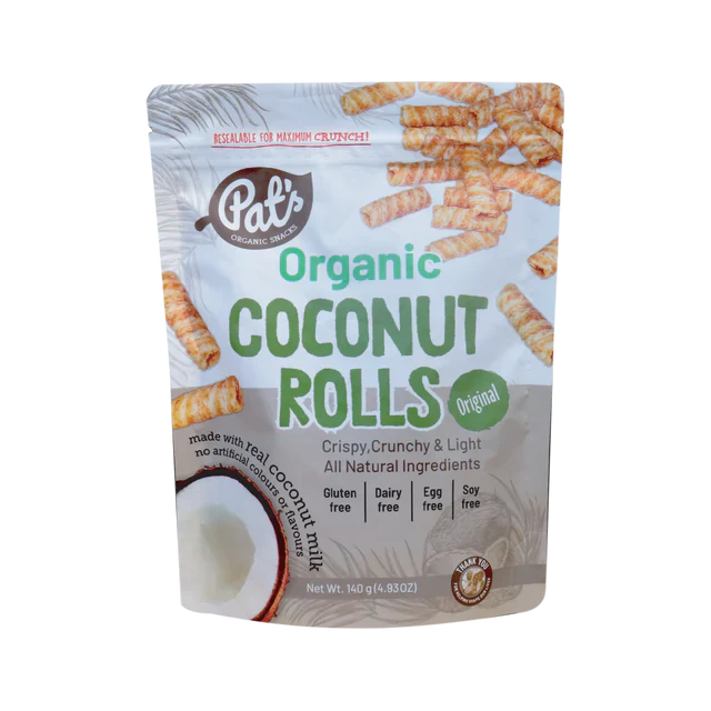 Organic Coconut Rolls (Original) 140g